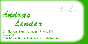 andras linder business card